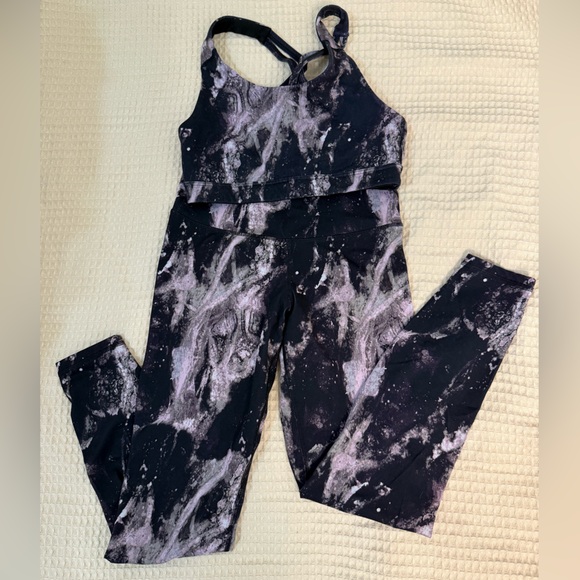 Old Navy Pants - Old Navy Black and Purple Activewear Set